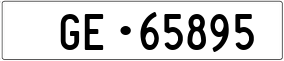 Trailer License Plate